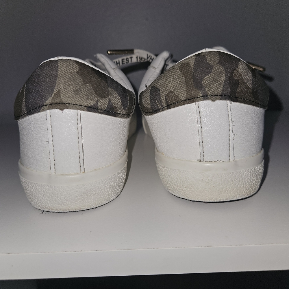 Vintage Havana White & Camo Gold Star Sneakers - Size 8 - Picture 10 of 11